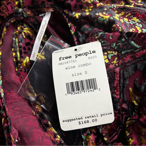 FREE PEOPLE Mirror Mirror Velvet Mini Dress / Tunic S - Picture 7 of 13